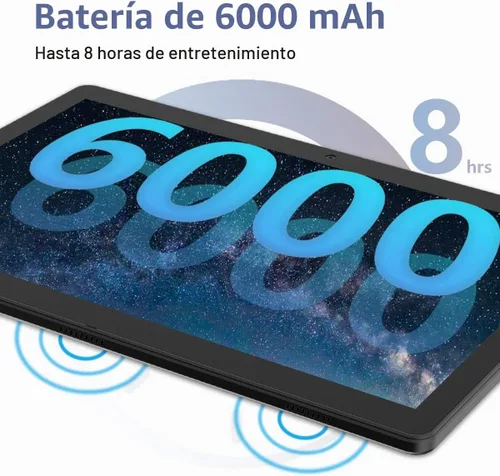 Vista 6 de FEONAL Tablet Tablet Android de 10.1 pulgadas 2025 Última actualización Procesador Octa-Core con 64 GB de almacenamiento, cámara dual de 13MP+5MP