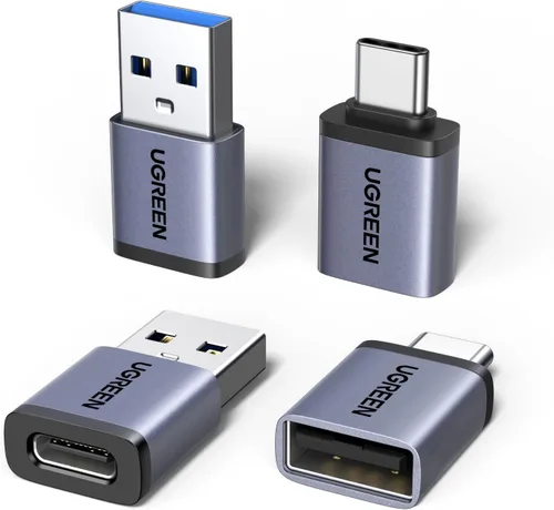 Vista 9 de UGREEN Adaptador USB a USB C Combo de 4 unidades, convertidor USB C de 10 Negro