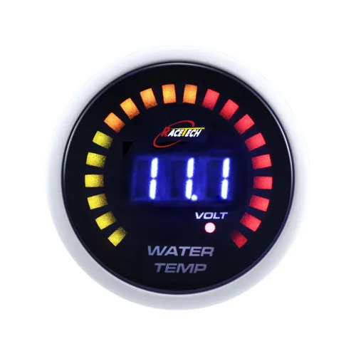Vista 16 de RACETECH Medidor Digital Dual de Presión de Aceite y Voltímetro - 145 PSI, 8~18V - 52 mm 2-1/16" 20 LED Anillo Exterior Azul con Función