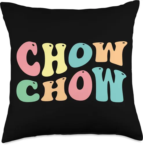 Vista 4 de Chow Chow Dog Gifts Chow Dog Throw Pillow, 16x16, Multicolor