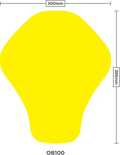 Vista 3 de Oxford - Protector de respaldo RB-Pi (Nivel 1) (OB100), Amarillo