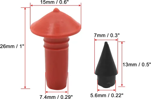 Vista 3 de uxcell Kit de herramientas de reparación de neumáticos en forma de hongo de 170 Uds