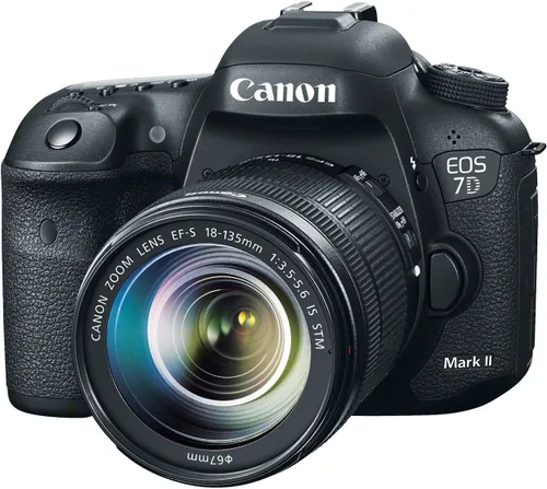 Vista 2 de Canon Cámara SLR digital EOS 7D Mark II con lente IS STM de 0.709-5.315 in (renovada)
