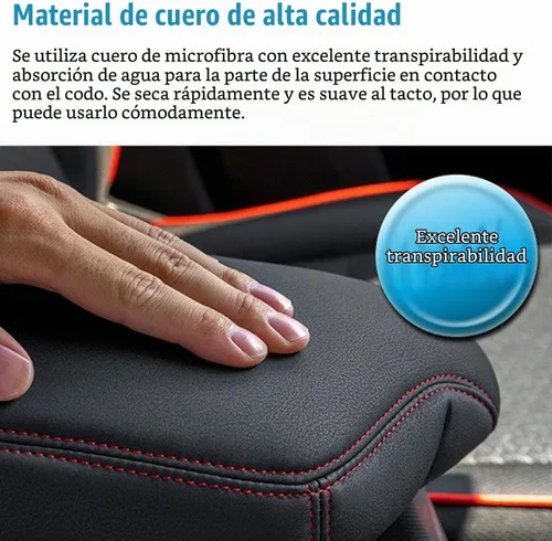 Vista 5 de LEXLEY Funda de Caja de Reposabrazos Almohadilla de Consola Central Impermeable Antiarañazos Cubiertas Protectoras de Cuero Para Honda Accord 2018