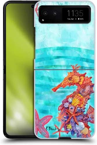 Vista 10 de Head Case Designs Officially Licensed Paul Brent Agate Mermaid Coastal Hard Back Case Compatible with Motorola Razr 40 / Razr 2023