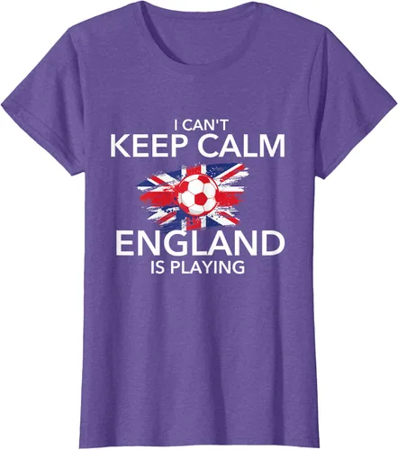 Vista 24 de I Can't Keep Calm England Is Playing - Camiseta para amantes del fútbol, Negro