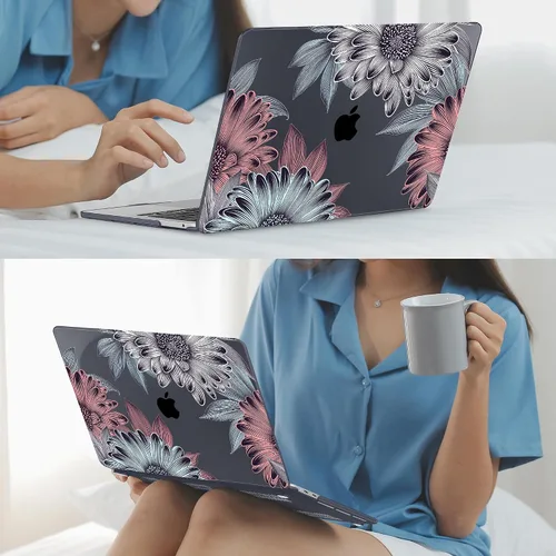Vista 6 de Mektron para MacBook Air 13 Funda A1466/A1369 (Versión 2010-2017), Cubierta de carcasa rígida de plástico con fijación a presión para MacBook Air