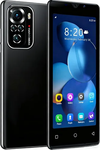 Vista 2 de Teléfono celular desbloqueado Android, 1+8G Teléfono celular 4.42 pulgadas Teléfonos Dual Sim, 1500mAh Teléfono inteligente Teléfono móvil Negro