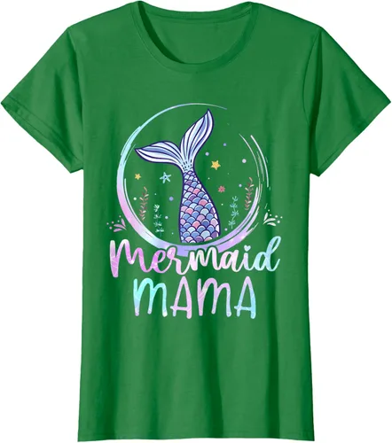 Vista 18 de Camiseta de sirena para mujer, diseño de cola de sirena para cumpleaños, playa, cola de sirena, Negro
