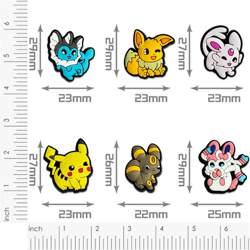 Vista 2 de 20pc Cartoon Shoe Charms Decoration for Clog Sandals, Cute Anime Charms Accessories for Kids Girls Boys Party Favor_AB