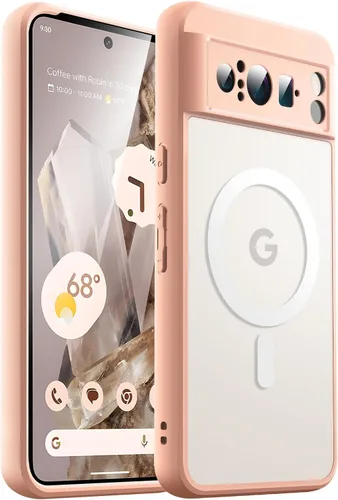 Vista 15 de JETech Funda magnética para Google Pixel 8 de 6.2 pulgadas 2023, compatible con MagSafe, translúcida mate trasera a prueba de golpes (Hazel)