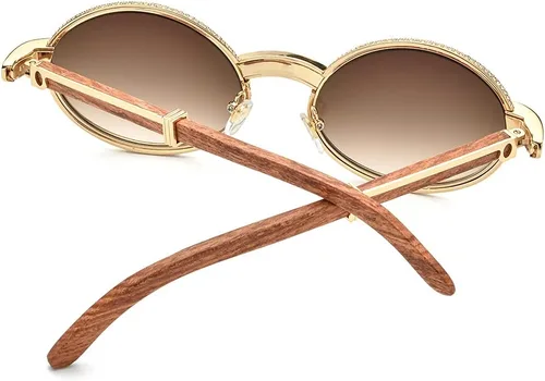 Vista 6 de HEPIDEM 100% Really Buffalo Horn Lujo 720pcs Diamantes BUffs Gafas de sol 7550179