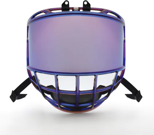 Vista 13 de GY Casco de Hockey Completo con Visera para Adultos y Jóvenes, Protector Facial Anti-Rasguños/Anti-Empañamiento/Certificado CE
