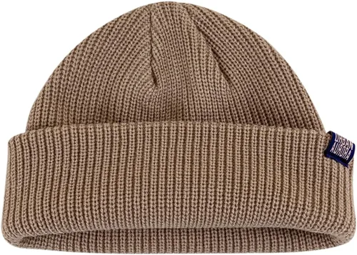 Vista 5 de Croogo Gorro de punto acanalado con puños para mujer, gorro de algodón para hombre y mujer, gorro de punto cálido para invierno