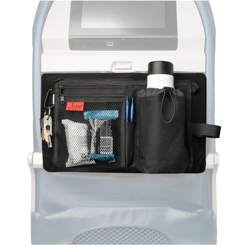 Vista 9 de Lusso Gear Funda de mesa con bandeja de avión – Organiza los artículos esenciales de viaje para niños – Bolsillos de aperitivos y juguetes