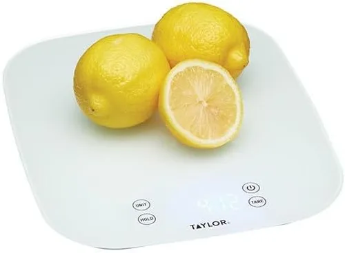 Vista 7 de Taylor Básculas profesionales digitales de cocina, compactas estándar profesional con precisión y diseño impermeable con función de tara, vidrio