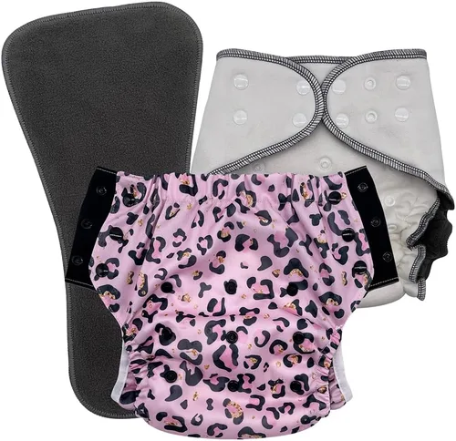 Vista 30 de EcoAble Juego de pañales de tela nocturna para niños grandes, de 6 a 16 años Bragas protectoras para necesidades especiales para incontinencia