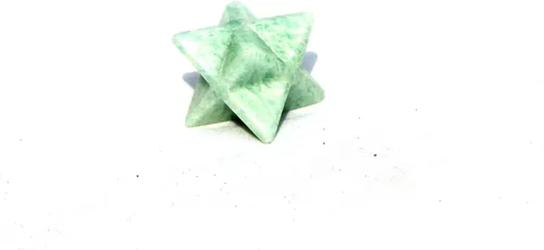 Vista 4 de Jet Amazonite 1 pulgada Merkaba Inspiración Ying Yang Perfección Irritación Deseos Purificación (Amazonita)