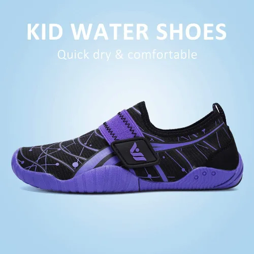 Vista 4 de CIOR Zapatos de agua ligeros para niños y niñas, tenis acuáticos para la playa (niños pequeñosniños grandes)