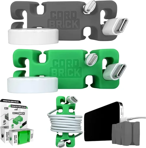 Vista 32 de CordBrick Rellenos para Calcetines para Adultos Gestión de Cables Soporte de Cable con Peso Envoltorio de Cable Soporte para Teléfono - Organizador