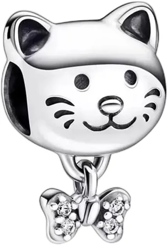 Vista 6 de Animal Charm 925 Sterling Silver Openwork Bead for Charm Bracelets and Necklaces,Jewelry Gifts Women