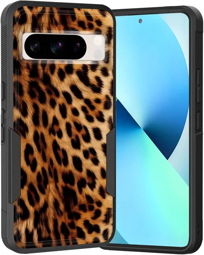 Vista 107 de Funda para Pixel 6A, Híbrida de Doble Capa de Servicio Pesado Resistente a Prueba de Golpes PC Duro + Funda Protectora de Silicona Suave para Google
