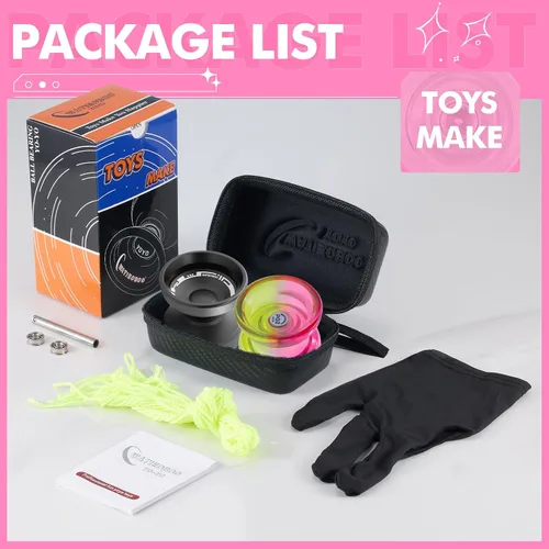 Vista 4 de P02 PC para principiantes YoYo + Pro Metal yoyo Responsive Dual Mode Yo Yo Top Finger Spin, Yoyo Trucos de Yoyo, yoyo para principiantes y adultos