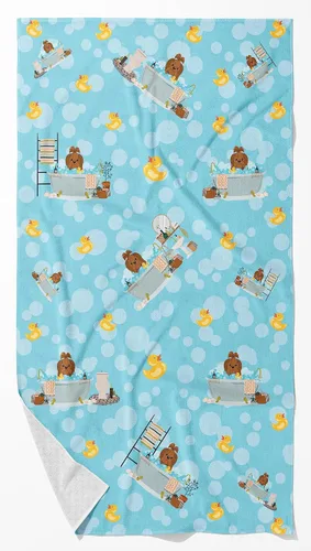 Vista 60 de Caroline's Treasures WDK5738BTLG Airedale - Toalla de baño grande para bañera