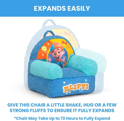 Vista 6 de Delta Children - Silla Blippi Cozee Buddy para niños, color azul