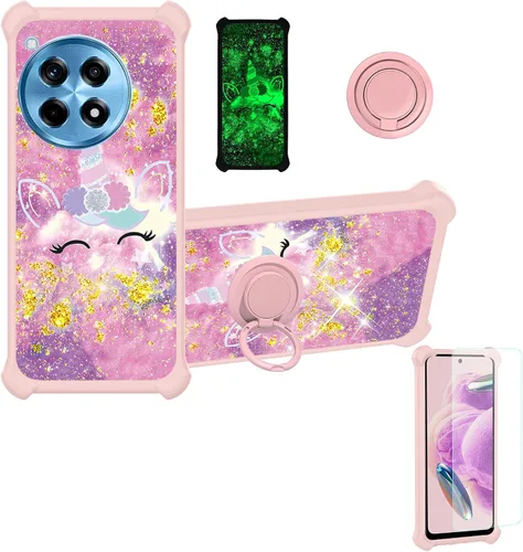 Vista 143 de jioeuinly JSF-DJS - Funda compatible con Nothing Phone 2a con protector de pantalla de vidrio templado, policarbonato duro + silicona suave, soporte