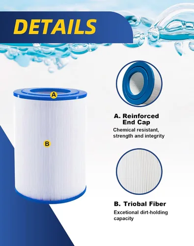 Vista 4 de ZOTEE Filtro de repuesto para bañera de hidromasaje Aqua Crest PDM28 461273, Dream Maker 2 Pack Compatible with Aquarest Dream Maker 461273