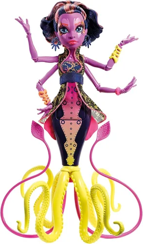 Vista 4 de Muñeca Monster High, gran asustador, coral, fantasma oculto, muñeca Kala Mer'ri