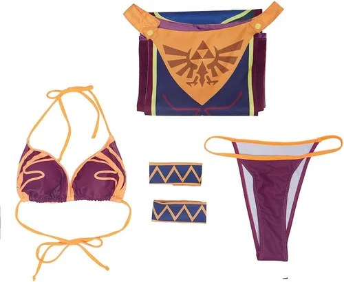 Vista 6 de MelangCos Disfraz de princesa para cosplay, lencería sexy para mujeres y niñas