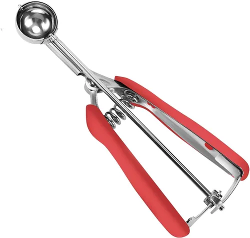 Vista 24 de HOMURE H Cookie Scoop 8 Tablespoon, 4 oz Ice Cream Scoop with Trigger Negro