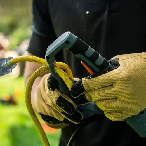 Vista 10 de Scotts Outdoor Power Tools PS45010S - Sierra de poste eléctrica con cable de 10 pulgadas, 8 amperios, cabeza ajustable, barra y cadena Oregon