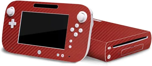 Vista 17 de 3D Carbon Fiber Black - Air Release Vinyl Decal Faceplate Mod Skin Kit by System Skins - Compatible with Nintendo Wii U Console