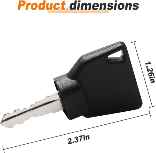 Vista 2 de 14607 701 45501 Llaves de encendido para JCB Volvo Mini Excavator Loader 701 45501 14607 3CX (paquete de 12)