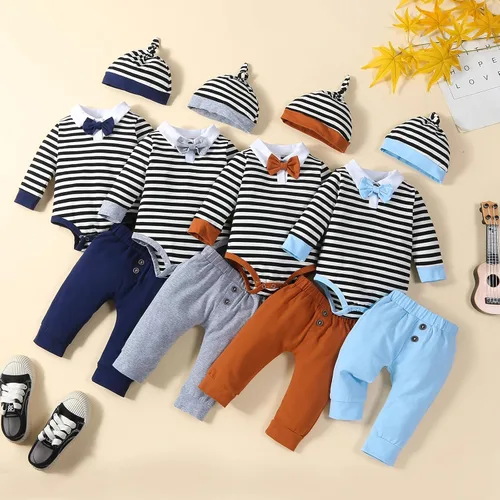 Vista 4 de VINUOKER Ropa de bebé recién nacido prematuro para bebé, traje de caballero