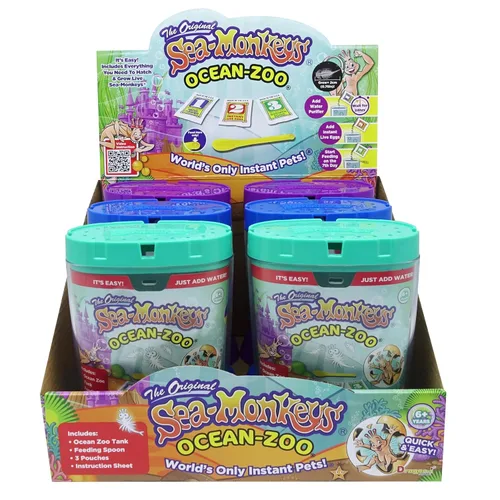 Vista 14 de Los monos marinos originales - Zoo oceánico - Kit de ciencia para criar tus propias mascotas - Incluye huevos, alimentos y purificador de agua