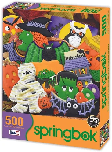 Vista 2 de Springbok 's Rompecabezas de 500 piezas Terrorific Treats - Hecho en Estados Unidos Multicolor