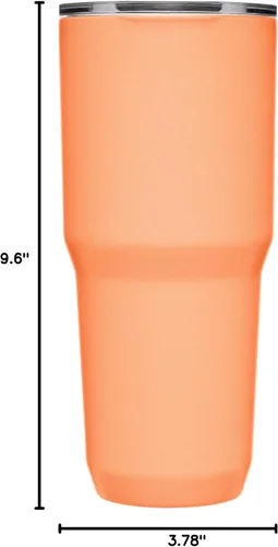 Vista 7 de CamelBak Horizon - Vaso aislado de acero inoxidable con tapa de tres modos resistente a derrames, 30 onzas, amanecer del desierto