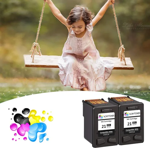 Vista 6 de Cartucho de tinta remanufacturado 21XL de repuesto para HP 21 XL C9351AN compatible con DeskJet F4180 F2210 D1560 D1530 D1420 D1520 3915 3930 PSC