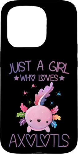 Vista 14 de Just A Girl Who Loves Axolotls Lover Gifts Kawaii Axolotls Case for iPhone 17