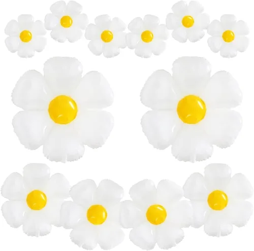 Vista 23 de Globos de rosas rojas 3D para decoración de flores para niñas, suministros de princesa rosa, decoración romántica, paquete de 6 globos de papel