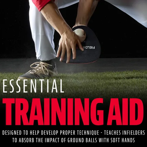 Vista 2 de Franklin Sports MLB Fielding Trainer - PE Foam - Training - Infield - Field - Left + Right Hand - Baseball + Softball + Tee Ball