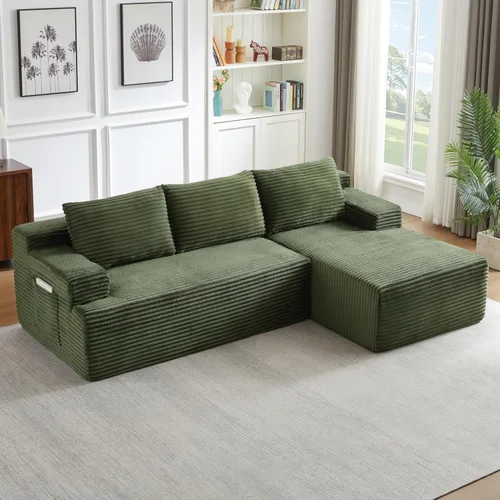Vista 29 de Sofás seccionales en forma de U de gran tamaño de 141 pulgadas con consola de almacenamiento para sala de estar, sofá y sofá simétrico con otomanas