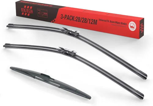 Vista 12 de BERG REGEN Escobillas limpiaparabrisas de 15"+15" con escobilla trasera de 13" - Juego de repuesto automotriz para Jeep Wrangler JK 2008 2009 2010