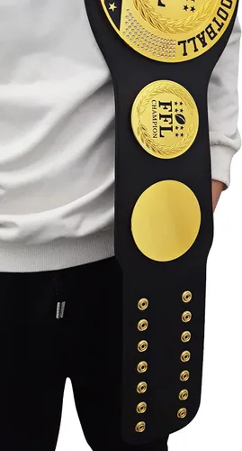 Vista 5 de Cinturón de fútbol de fantasía, Trofeo de fútbol de premio de cinturón de campeonato personalizable, Trofeo de la Liga de Campeones, Trofeo