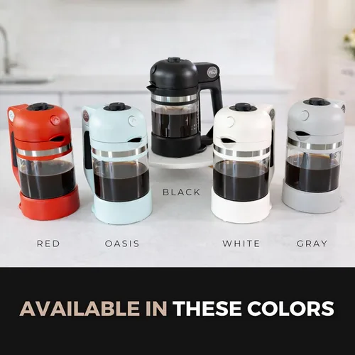 Vista 13 de VINCI Micro Café - Cafetera de vidrio de una sola porción más pequeña, compatible con K-Cups, cápsulas y café molido, infusión de flujo cerrado