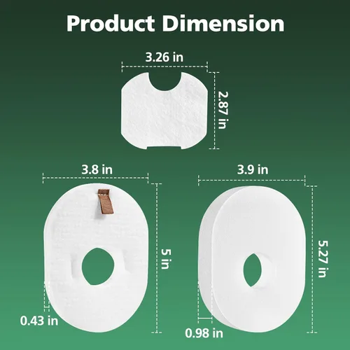 Vista 5 de Paquete de 2 filtros de repuesto para Shark Rocket Vacuum HV300 HV301 HV300W HV302 HV305 HV310 UV450 Kit de filtro de espuma y fieltro